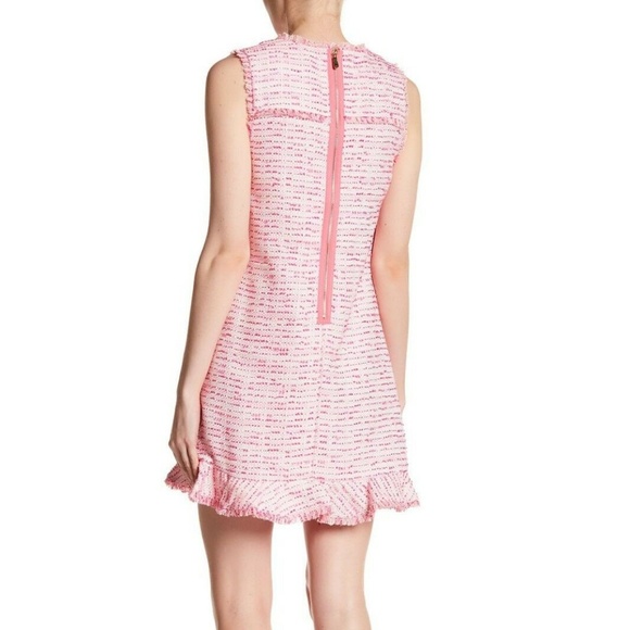 Brie Clipped Tweed Ruffle Hem Dress - Picture 2 of 2